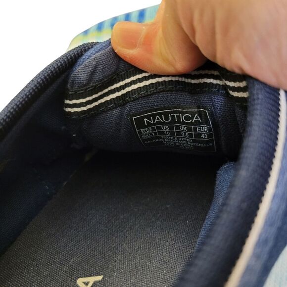 Nautica Navy Blue Sneakers Shoes Size: 10 US Men - Picture 9 of 10